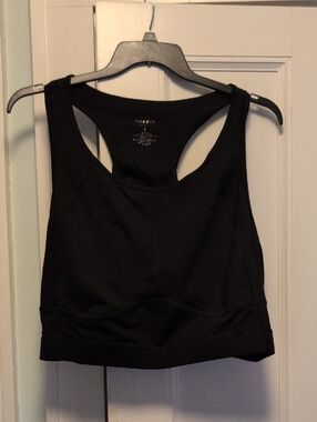 Black Racerback Sports Bralette Torrid 5